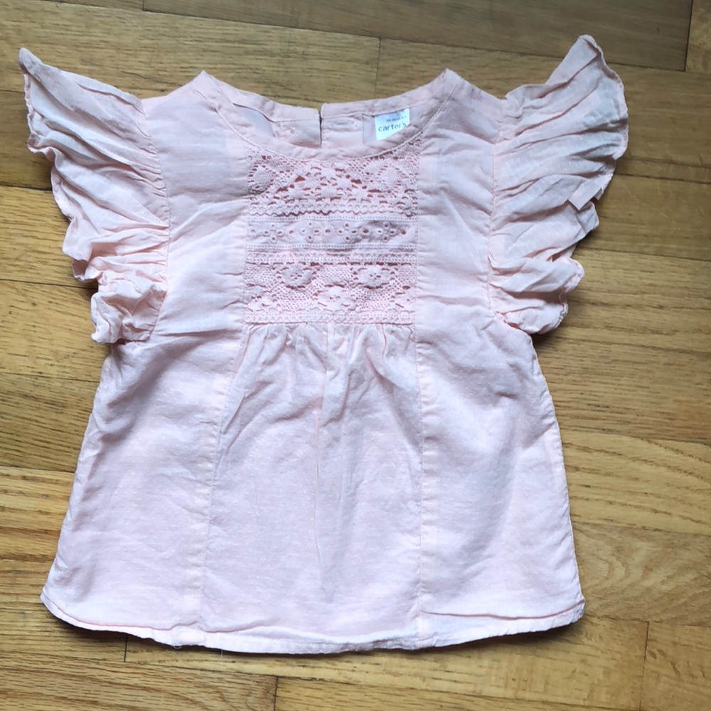Carters 2T flutter sleeve top